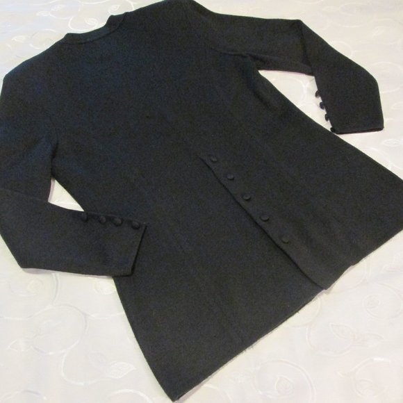 EXPRESS TRICOT BLACK TUNIC V NECK SWEATER/BLAZER/CARDIGAN - Picture 12 of 13